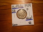 1919D Buffalo Nickel VG NICE!!!! Tough Date!!!!! COOL!!!!!!