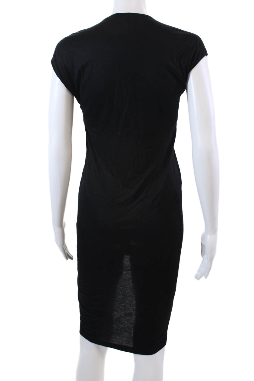 Thakoon Womens Basic Stretch Rouched Front V-Neck… - image 3