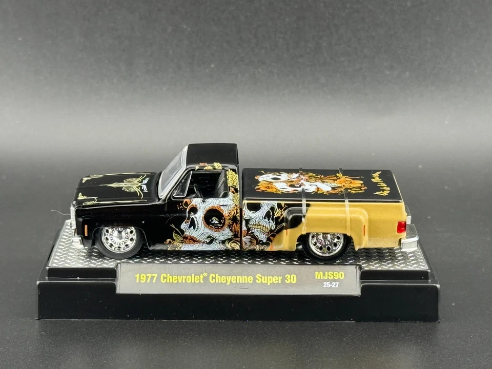 M2 1977 Chevrolet Cheyenne Super 30 “Dia De Los Muertos” 2025 31500-MJS90 1/64 - Image 3 of 4
