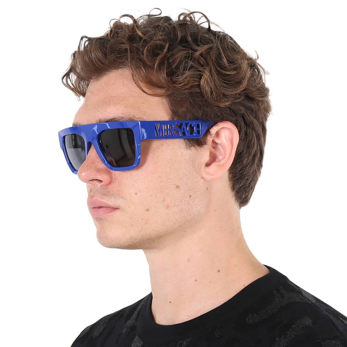 Мужские солнцезащитные очки Versace Dark Grey Browline VE4430U 529487 53 VE4430U 529487 53 19690₽