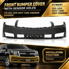 New Front Bumper Cover With Sensor Holes For 2015-2020 Chevy Tahoe Suburban