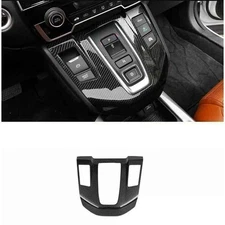 Center Console Gear Shift Panel Hybrid Carbon Fiber For Honda CRV CR-V 2017-2022