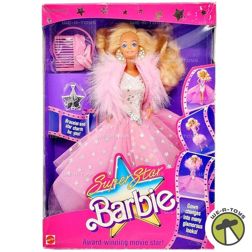 Superstar Barbie Puppe preisgekrönter Filmstar 1988 Mattel 1604