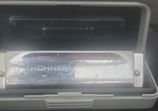HOHNER Special 20 Diatonic Harmonica Key of C Silver Plated Metal w/ Case