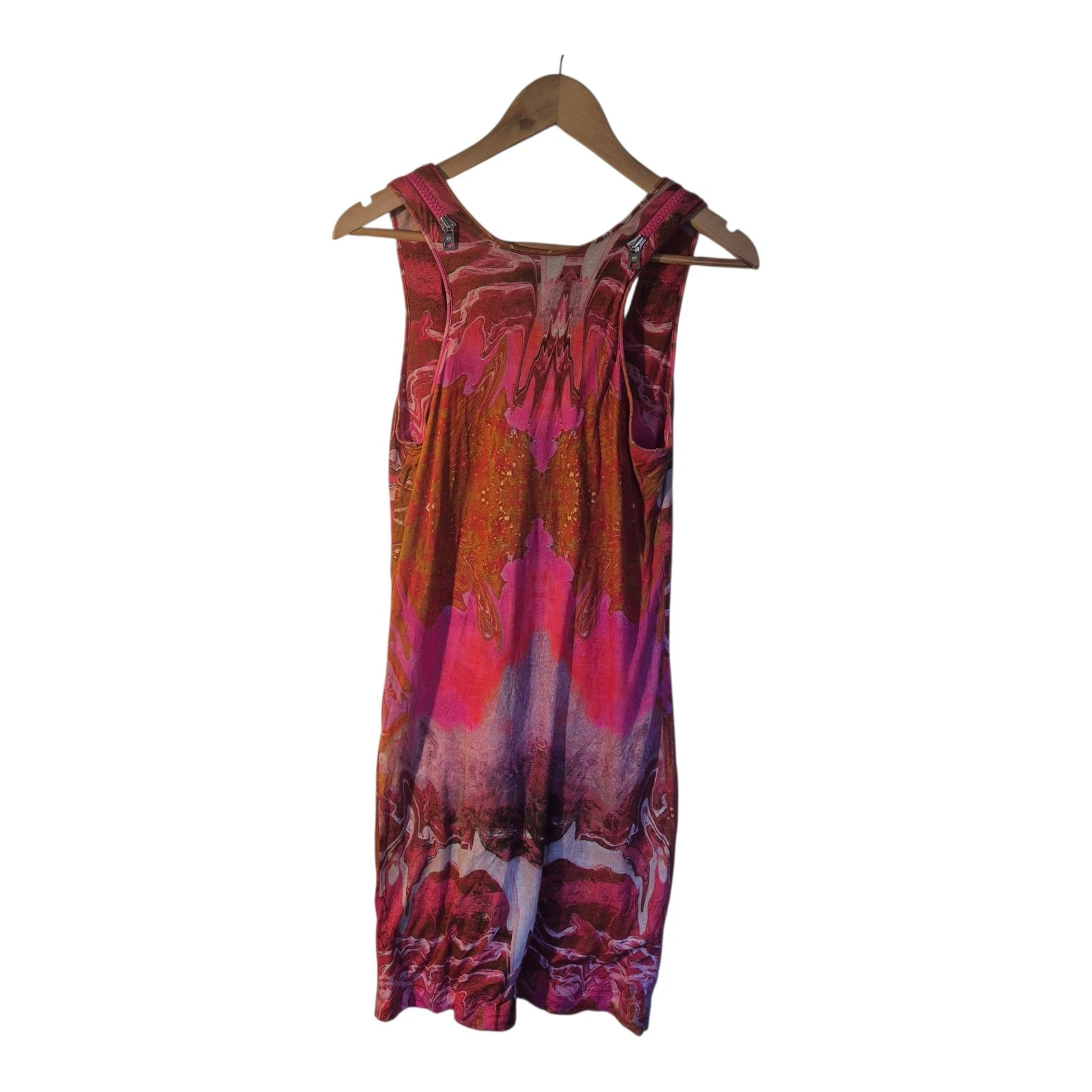 Abito tubino MCQ By Alexander McQueen tie dye donna taglia IT 40 UK 12 rosa