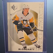 Upper Deck SP Rookie Authentics Rutger McGroarty #133 Penguins SN-439 /1299