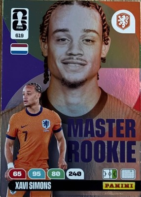 Panini FIFA ADRENALYN XL Club World Cup 2026 NR 619 Xavi Simons MASTER ROOKIE