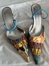 Vintage 80s NC Sling-backs Graffiti Art Design