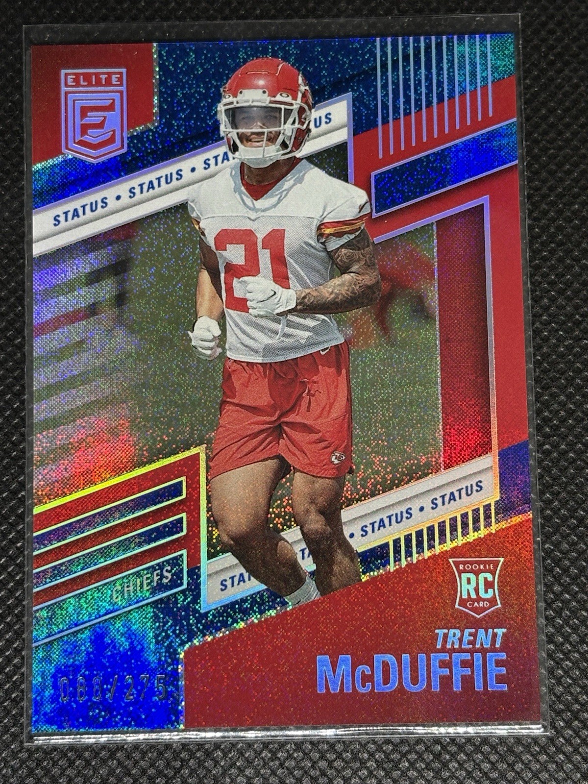 Trent McDuffie Panini Donruss Elite #144 Status Sparkle