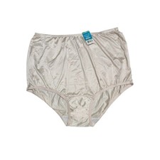 Vanity Fair Full Brief Granny Panties Style 15712 Silky Nylon Size 8/XL FAWN