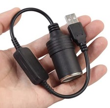 Adattatore USB Accendisigari Per Auto – Convertitore Da USB Maschio A Presa 12V – Per Dash Cam, Caricabatterie E Dispositivi Elettronici - 4