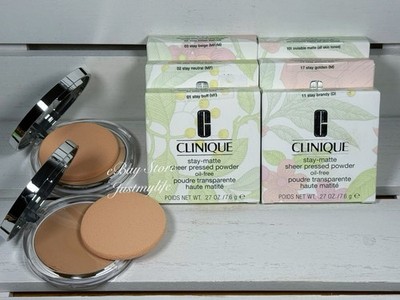 Clinique Stay-Matte Sheer Pressed Powder  Full Size  Pick Your Shade  NEW