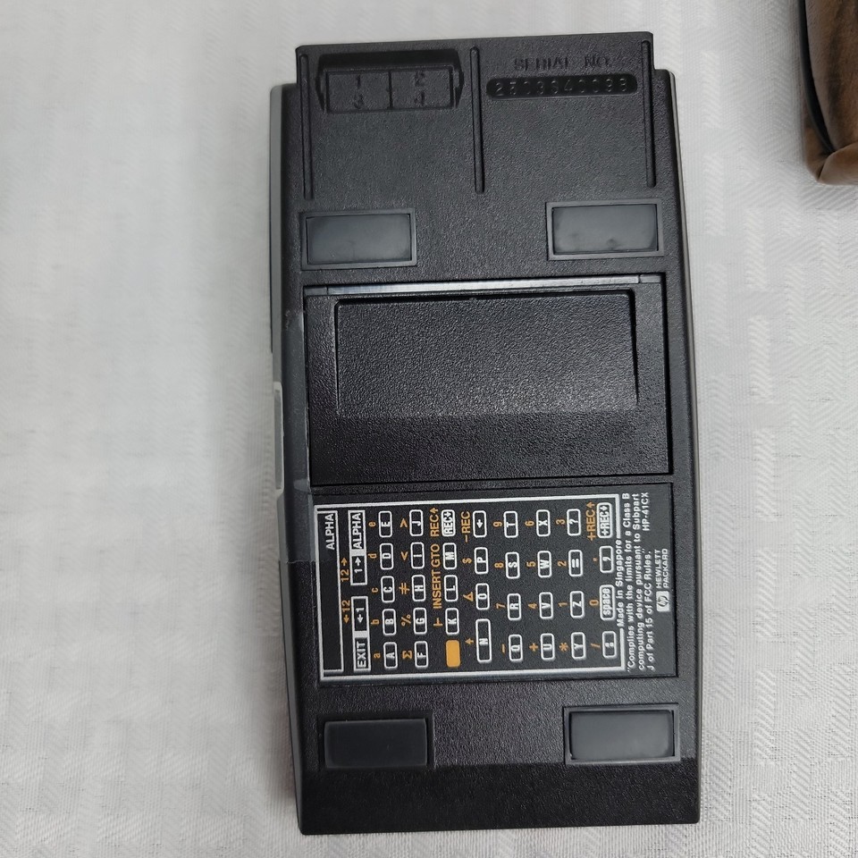 Vintage HP-41CX Calculator Tested Works + 4 Modules Case Hewlett ...