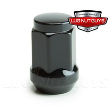 1 Lug Nut Bulge Acorn 12x1.25 Black 34 Hex
