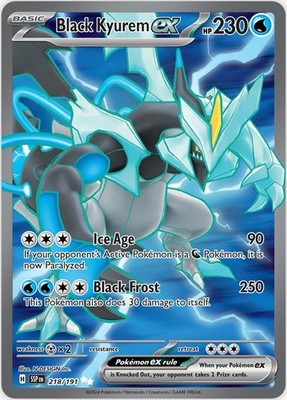 Pokemon TCG Black Kyurem ex 218/191 Ultra Rare Sv: Surging Sparks Holo En |  eBay