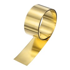39"x2"x0.012" Brass Sheet Roll Metal Foil Plate for Crafts DIY Projects