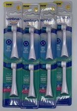 4PK Spinbrush ~ 2 Replacement Rotating Brush Heads Each ~ Soft Bristles ~ NEW!