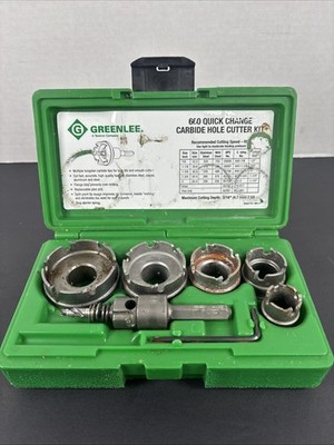 GREENLEE 660 QUICK CHANGE CARBIDE HOLE CUTTER KIT (P11034709)