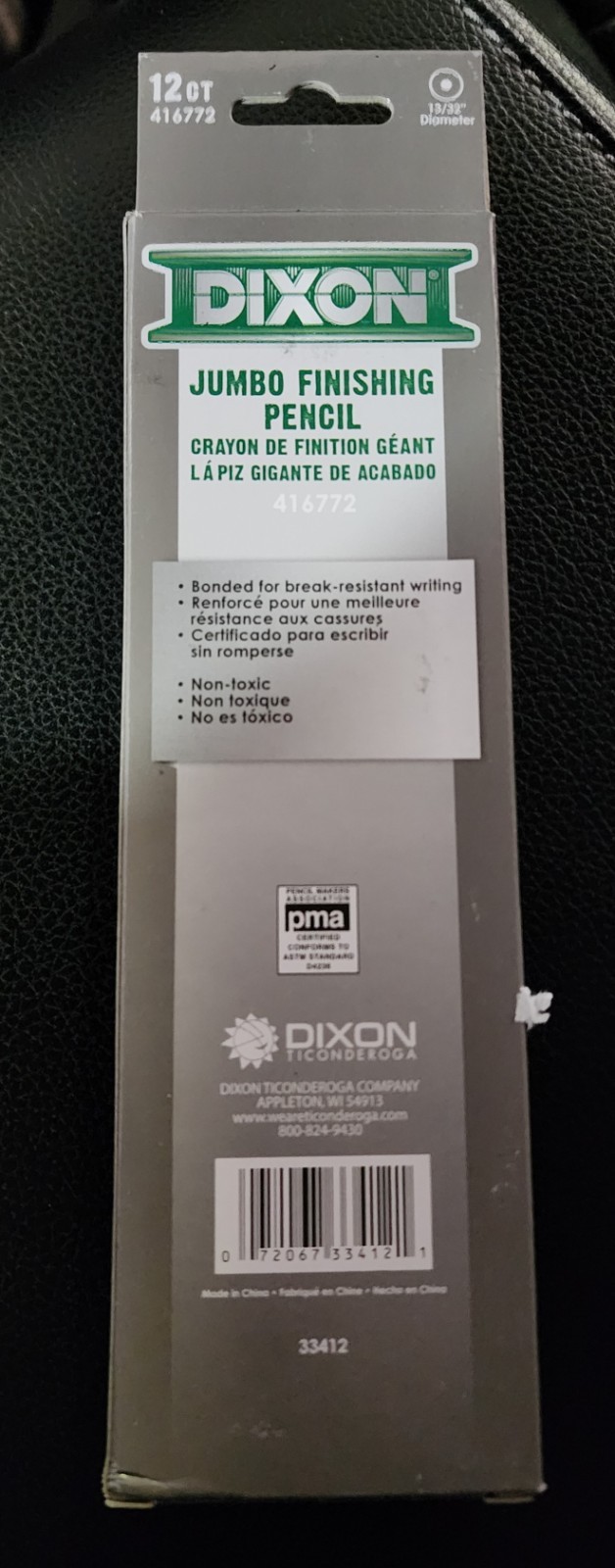 DIXON Jumbo Finishing Pencils 12ct 416772 #2 Soft Broad Pencils