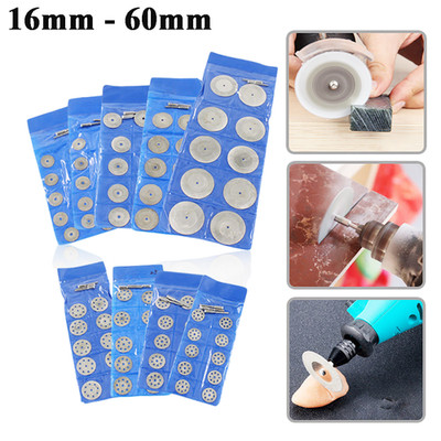 10x 16-60mm Schleifscheiben Mini Kreissägeblatt Diamant Trennscheibe Rotary Tool