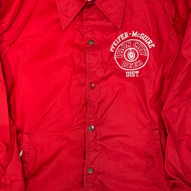 Iron City Beer Pittsburgh PA Mens Red Jacket Size M