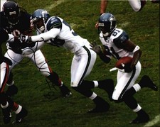 Nate Burleson signed NFL football 8x10 photo W/Cert Autographed 01