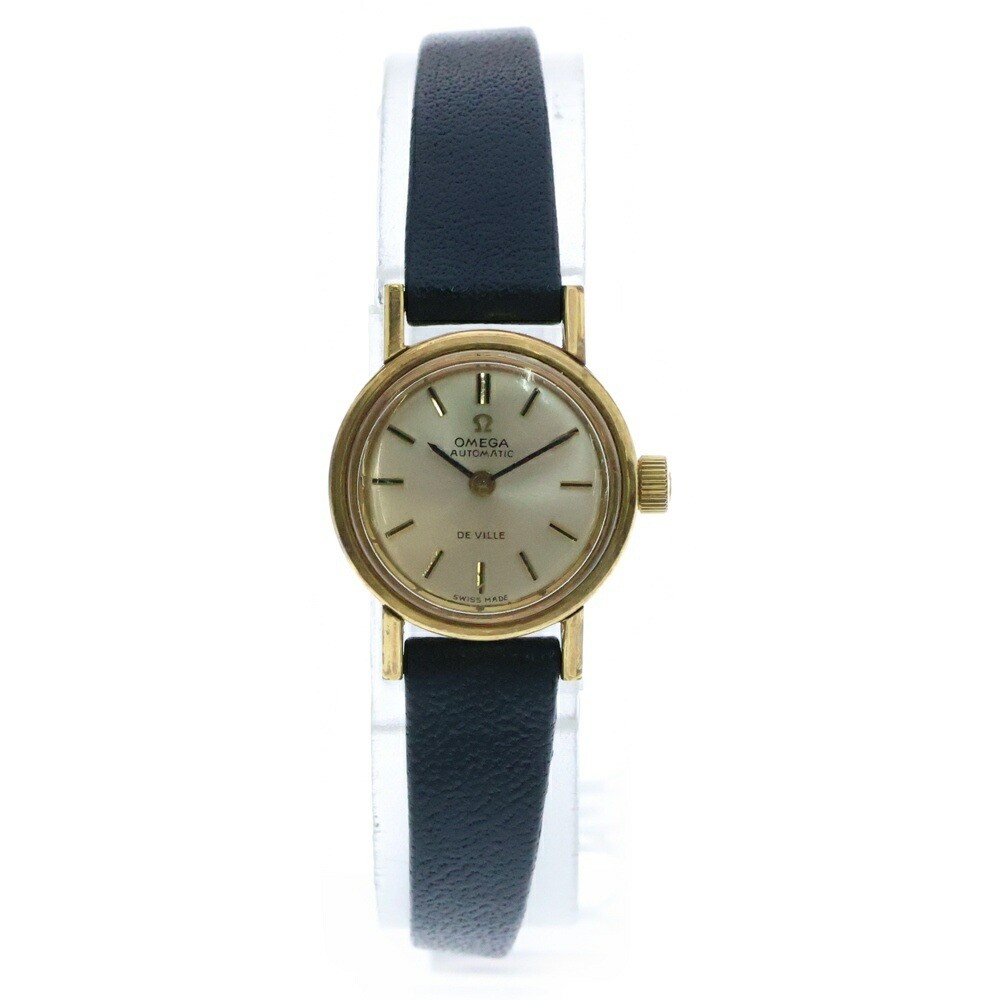 Omega Devil Women's Automatic Watch Silver Dial Leather & Steel Strap New