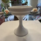 Westmoreland White Milk Glass Fairy Lamp Pedestal Base Excellent Condition