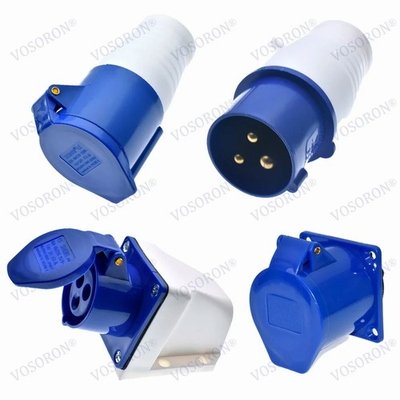 #ad IP44 Waterproof Plug Sockets Cable Connector 32A 3Pin 220 250V Male and Female $24.47