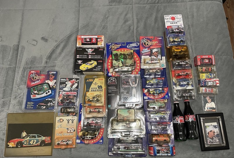 NASCAR Collectibles w/ Dale Jr Harvick Dale Earnhardt & Richard Petty Autographs