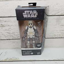 Hasbro Star Wars Black Series The Mandalorian Scout Trooper Carbonized 6  Figure