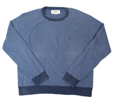 Original Penguin Wool Sweater Blue Munsingwear Mens Sz L Crew Neck