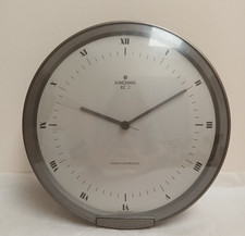 Junghans 1980's RC2 Radio Controlled Wall Clock Made in Germany 368-7528 KH