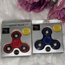 Lot de 2 toupies Fidget Top Trenz rouge et bleu - Voté #1 le plus rapide et le plus long
