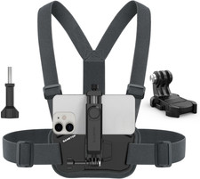 Phone Chest Mount Harness Holder Mobile Phone Strap Clip Compatible with Iphone
