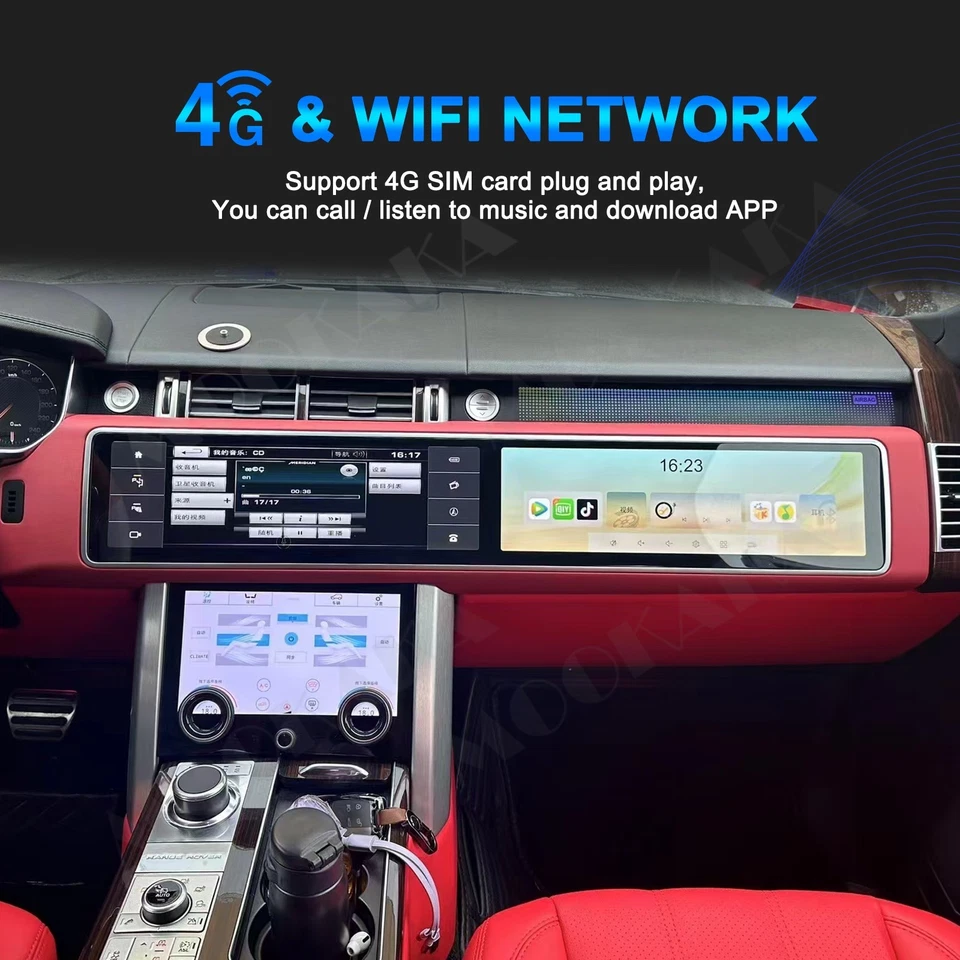 Автомобильное радио 15,9 дюйма для Land Rover Range Rover Vogue L405/Sport L494 GPS стерео 128G - Изображение 4 из 4