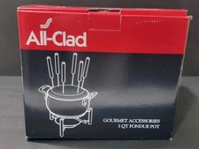 All Clad Stainless Fondue Pot 3 Quart NIB