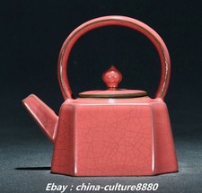 Teiera vino 4,7" Old Song Dynasty Ru forno porcellana modello fengshui Flagon