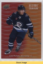 2023-24 Upper Deck Allure Color Flow Red Orange Cole Perfetti #CF-13 READ 0nr3