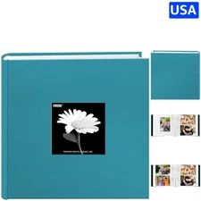 Archival Quality 4" x 6" Fabric Cover Photo Album - Holds 200 Cherished Memories