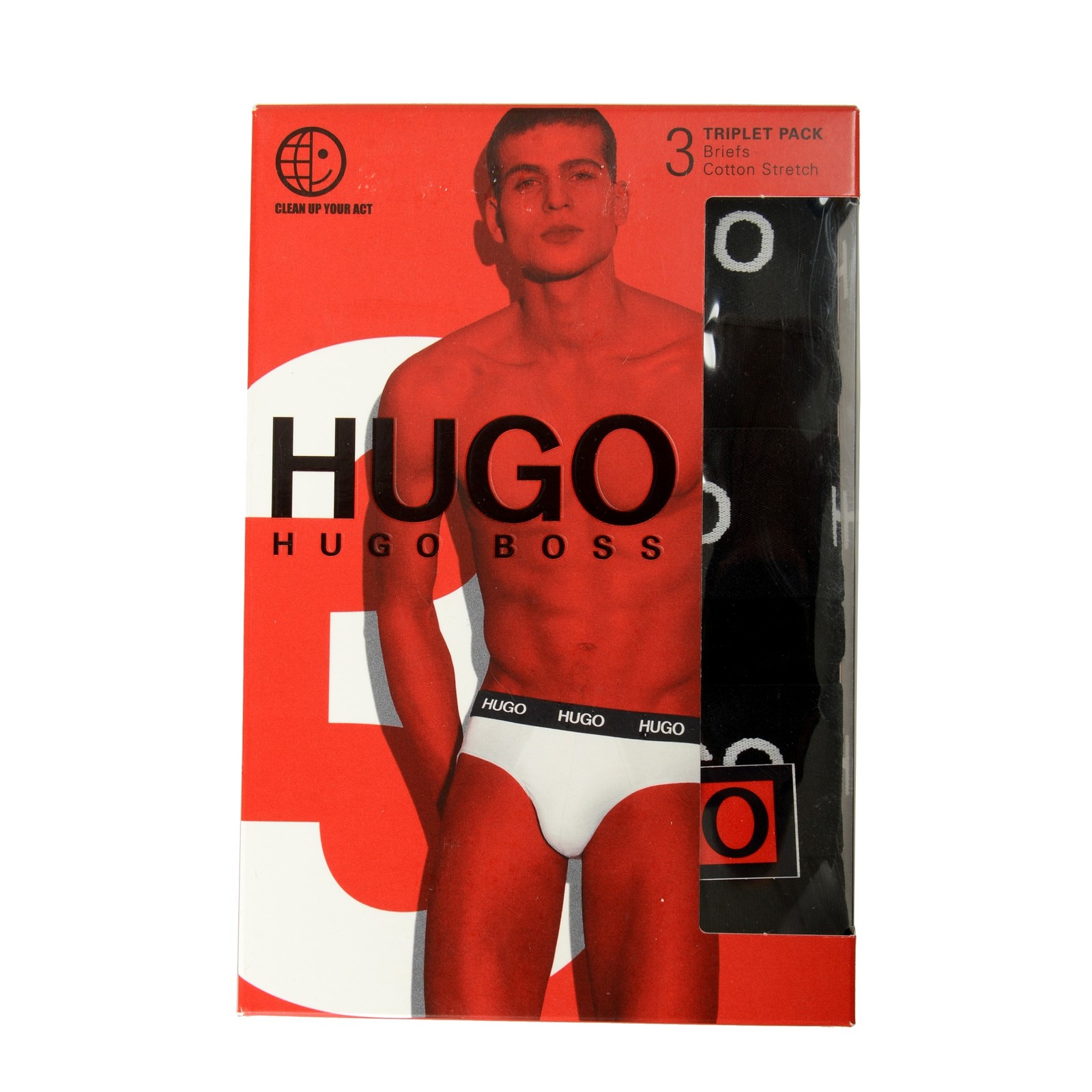 Hugo Boss Мужские трусы-стретч HipBrief Tripletpack 3 упаковки Нижнее белье размер US 48 7590₽