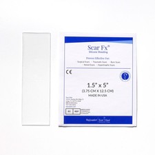 Rejuvaskin Scar Fx Silicone Sheeting - 1.5" x 5" - 100 Healthcare Grade
