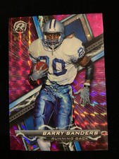 2024 Topps Barry Sanders Composite Resurgence Pink Geometric Refractor #55: 4/10