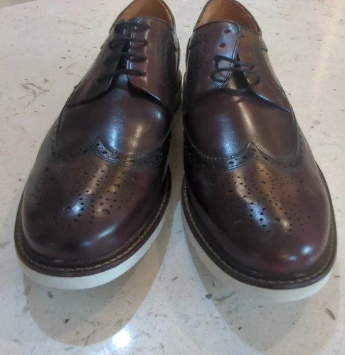 Studio Belvedere Wingtip Derbys Shoes Mens Size 10.5 D Leather Lace Up Leandro - Picture 4 of 10