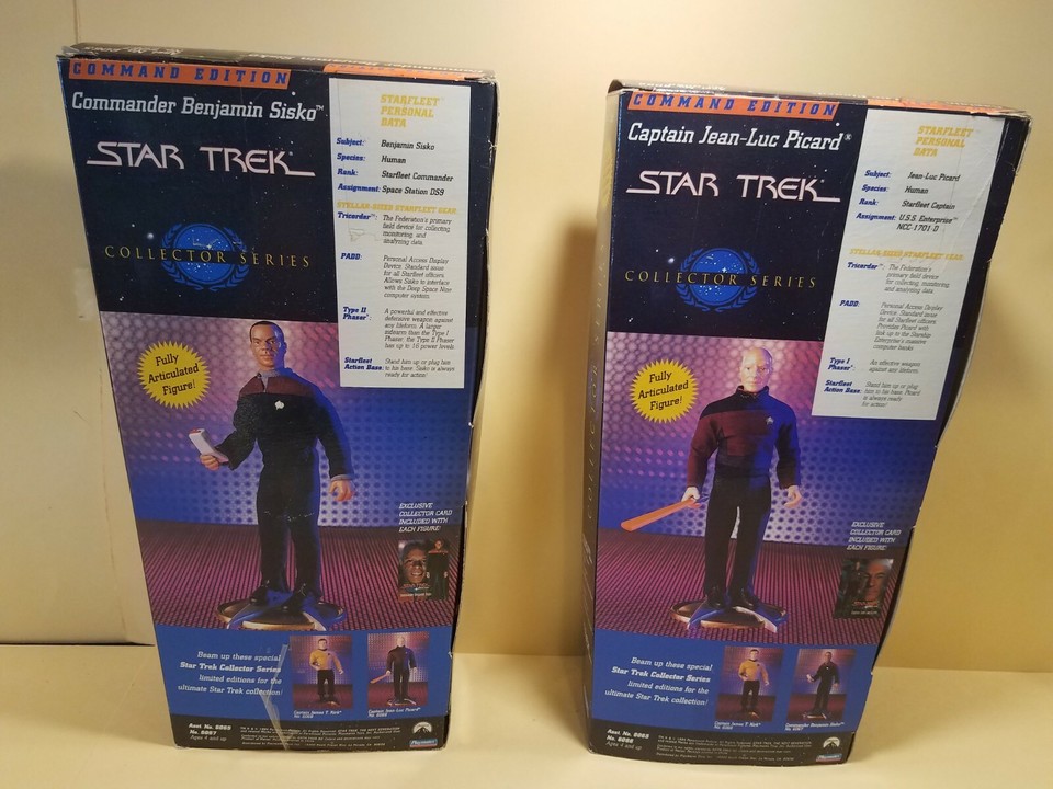 Star Trek Collector Series Command Edition 1994 Action Figures Lot of 2 ...