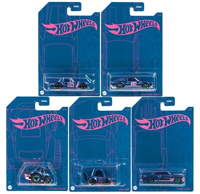 #ad 2022 Hot Wheels 54th Anniversary Pearl amp; Chrome B Case 5 Cars Set HDH54 956B $20.99