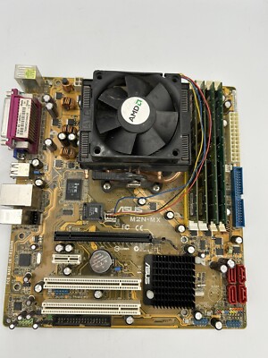 ASUS MZN-MX AMD MOTHERBOARD CPU FAN 4 RAM MEMORY STICKS