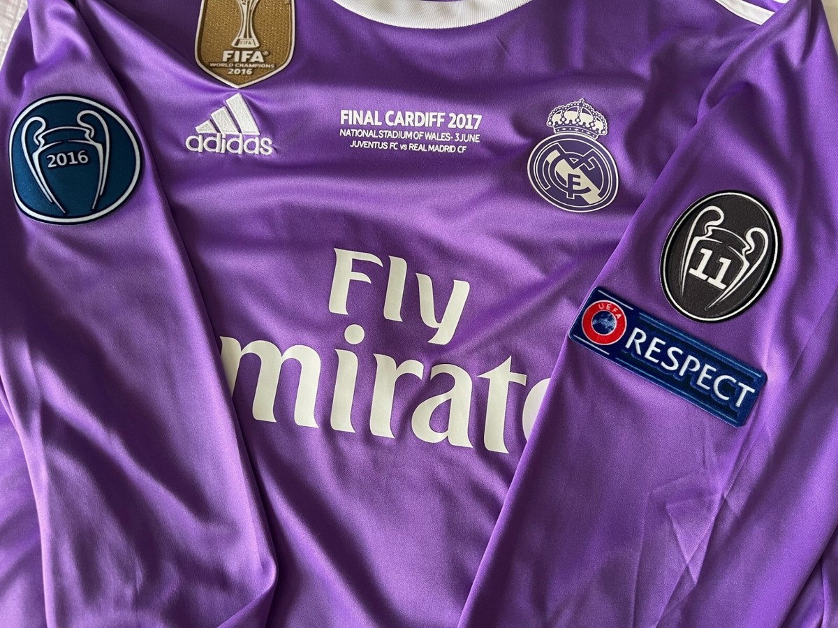 Ronaldo T-Shirt #7 size M Real Madrid 2016-2017 UEFA Ronaldo Long