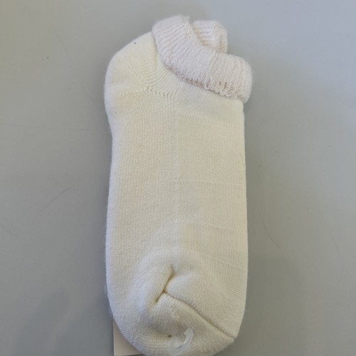 VTG Socks NWT Russell Acrylic Sport Ankle Pro Ms 9-11 White USA 80s 90's Low - Picture 4 of 5