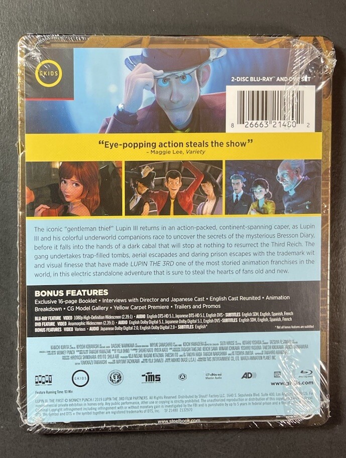 Lupin III the First [ Limited Edition STEELBOOK ] (Blu-ray + DVD